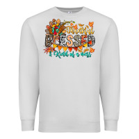 Dove Grey Thankful Blessed Kind Of Mess Premium Sweatshirt - CowhideDigitalArt