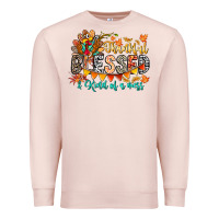 Thankful Blessed Kind Of Mess Premium Sweatshirt | Teevron