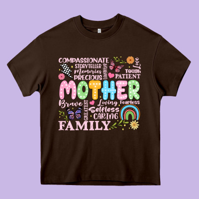 Retro Mother Heavy Core Tee Designed By Jahusdesignshop