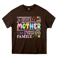 Chocolate Brown retro mother Heavy Core Tee - JahusDesignShop