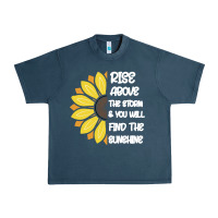 Midnight Navy Rise Above The Storm You Will F and The Sunshine Urban Heavy Tee - Bettercallsaul