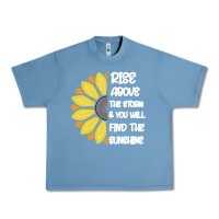 Pebble Blue Rise Above The Storm You Will F and The Sunshine Urban Heavy Tee - Bettercallsaul