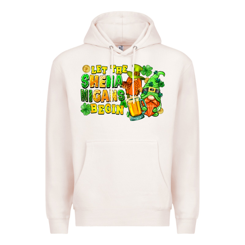 Let The Shenanigans Begin St. Patrick's Day Premium Hoodie by FaDigitalArtStudio | Teevron