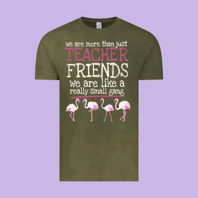 We Are More Than Just Teacher Friends We Are Like A Really Small Gang Vintage Tee Designed By Bettercallsaul