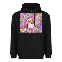 Black Easter Bunny Heavyweight Hoodie - CowhideDigitalArt