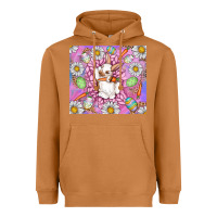 Meerkat Easter Bunny Heavyweight Hoodie - CowhideDigitalArt
