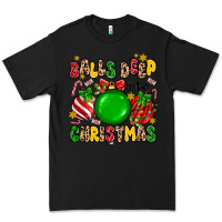 Black balls deep into christmas Premium Tee - MaliasSmallBusiness