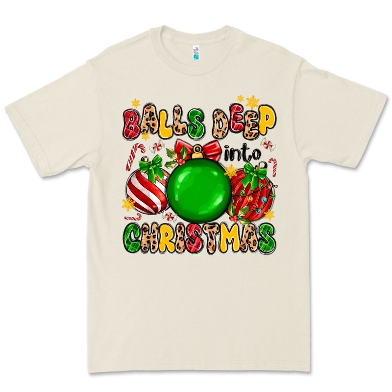 Balls Deep Into Christmas Premium Tee by MaliasSmallBusiness | Teevron