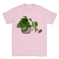 Bubblegum Pink Philodendron Classic Tee - LillyAllenDesigns