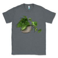 Charcoal Heather Philodendron Classic Tee - LillyAllenDesigns