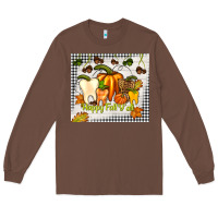 Chestnut happy fall y'all teeth Long Sleeve Tee - TumblerDesignByShophia