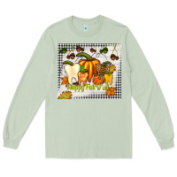 Matcha happy fall y'all teeth Long Sleeve Tee - TumblerDesignByShophia