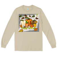 Mushroom happy fall y'all teeth Long Sleeve Tee - TumblerDesignByShophia