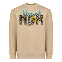 Mushroom Blessed mom sunflower mother's day Heavyweight Sweatshirt - HowdyJamesFarm