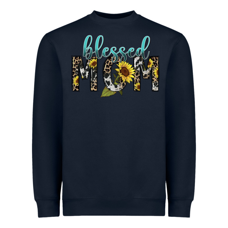 Blessed Mom Sunflower Mother's Day Heavyweight Sweatshirt by HowdyJamesFarm | Teevron
