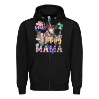 Black one hoppy mama Zipper Hoodie - FaDigitalArtStudio