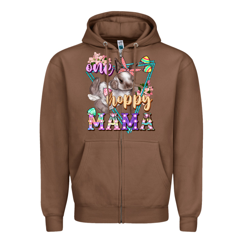 One Hoppy Mama Zipper Hoodie by FaDigitalArtStudio | Teevron