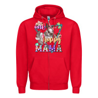 Red one hoppy mama Zipper Hoodie - FaDigitalArtStudio