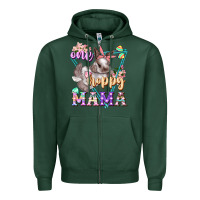 Sports Green one hoppy mama Zipper Hoodie - FaDigitalArtStudio