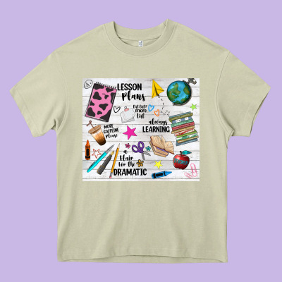 Teacher Always Learning Heavy Core Tee Designed By Nancycooperartshop