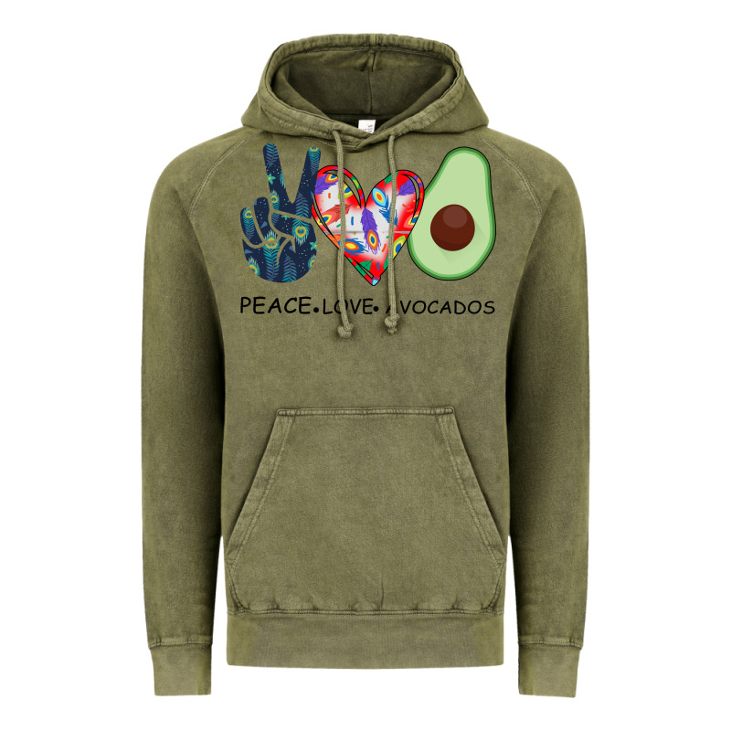 Peace Love Avocados Vintage Hoodie by Bettercallsaul | Teevron