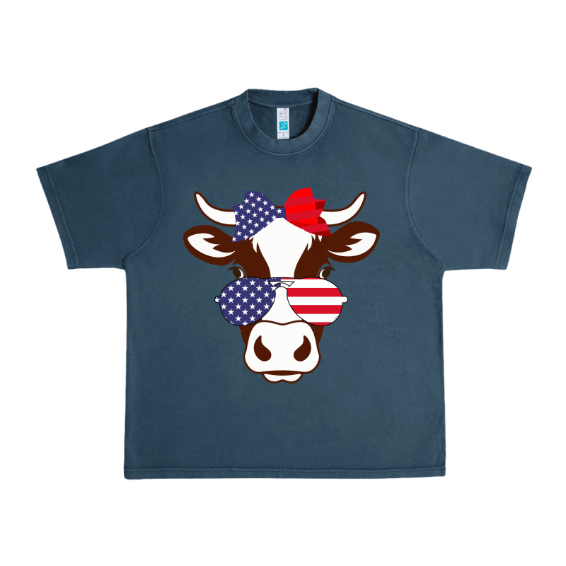 Cow 4th Of July Independence Day Urban Heavy Tee by Bettercallsaul | Teevron