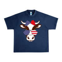 Navy Cow 4Th Of July Independence Day Urban Heavy Tee - Bettercallsaul