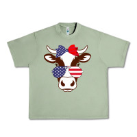 Oil Green Cow 4Th Of July Independence Day Urban Heavy Tee - Bettercallsaul