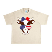 Sandshell Cow 4Th Of July Independence Day Urban Heavy Tee - Bettercallsaul