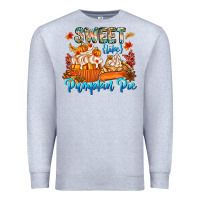 Heather Grey Sweet Like Pumpkin Pie Premium Sweatshirt - CowhideDigitalArt