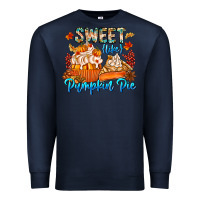 Navy Sweet Like Pumpkin Pie Premium Sweatshirt - CowhideDigitalArt