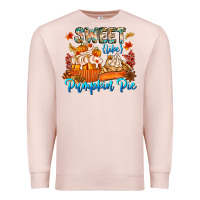 Pale Pink Sweet Like Pumpkin Pie Premium Sweatshirt - CowhideDigitalArt