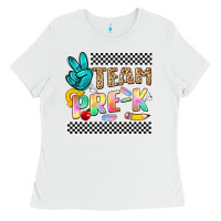White team pre k Ladies Tee - NancyCooperArtShop