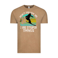 Vintage Coffee Don t Follow Me I Do Stupid Things Vintage Tee - Bettercallsaul