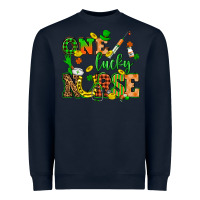 Navy St. Patricks Day one lucky nurse Heavyweight Sweatshirt - HowdyJamesFarm