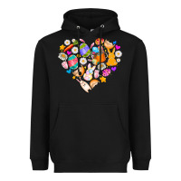Black Easter Love Heavyweight Hoodie - CowhideDigitalArt
