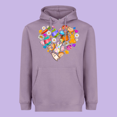 Easter Love Heavyweight Hoodie Designed By Cowhidedigitalart