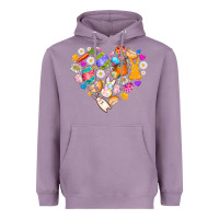 Lavender Easter Love Heavyweight Hoodie - CowhideDigitalArt