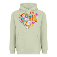 Matcha Easter Love Heavyweight Hoodie - CowhideDigitalArt