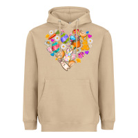 Mushroom Easter Love Heavyweight Hoodie - CowhideDigitalArt