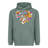 Sage Easter Love Heavyweight Hoodie - CowhideDigitalArt