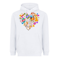 White Easter Love Heavyweight Hoodie - CowhideDigitalArt