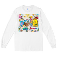 White hello summer coffee cups Long Sleeve Tee - TumblerDesignByShophia