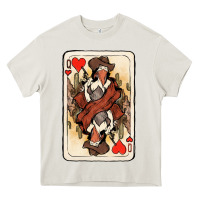 Queen Of Hearts Cowgirl Heavy Core Tee | Teevron