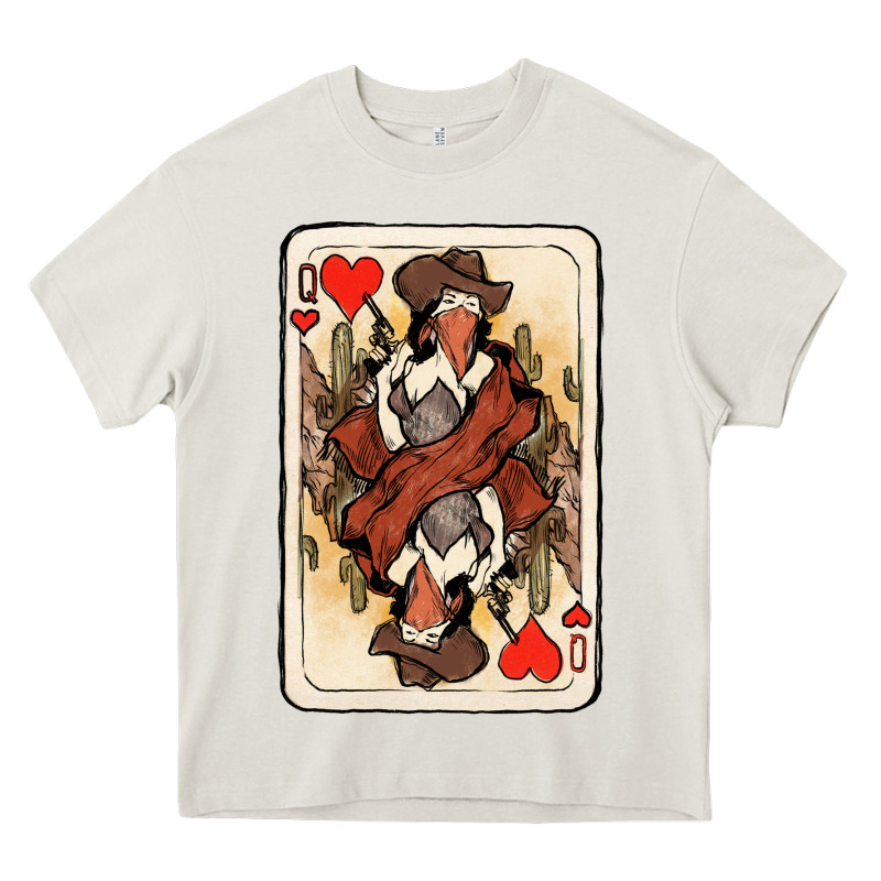 Queen Of Hearts Cowgirl Heavy Core Tee by NancyCooperArtShop | Teevron