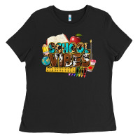 Black school vibes Ladies Tee - NancyCooperArtShop