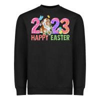 Black 2023 Happy Easter Heavyweight Sweatshirt - CowGirlArtShop