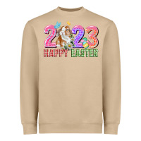 Mushroom 2023 Happy Easter Heavyweight Sweatshirt - CowGirlArtShop