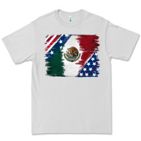 Dove Grey Mexican With American Flag Premium Tee - RanaPortraitStore