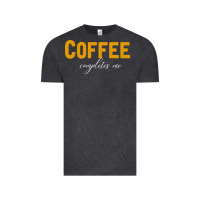 Vintage Black Coffee Completes Me Vintage Tee - Bettercallsaul